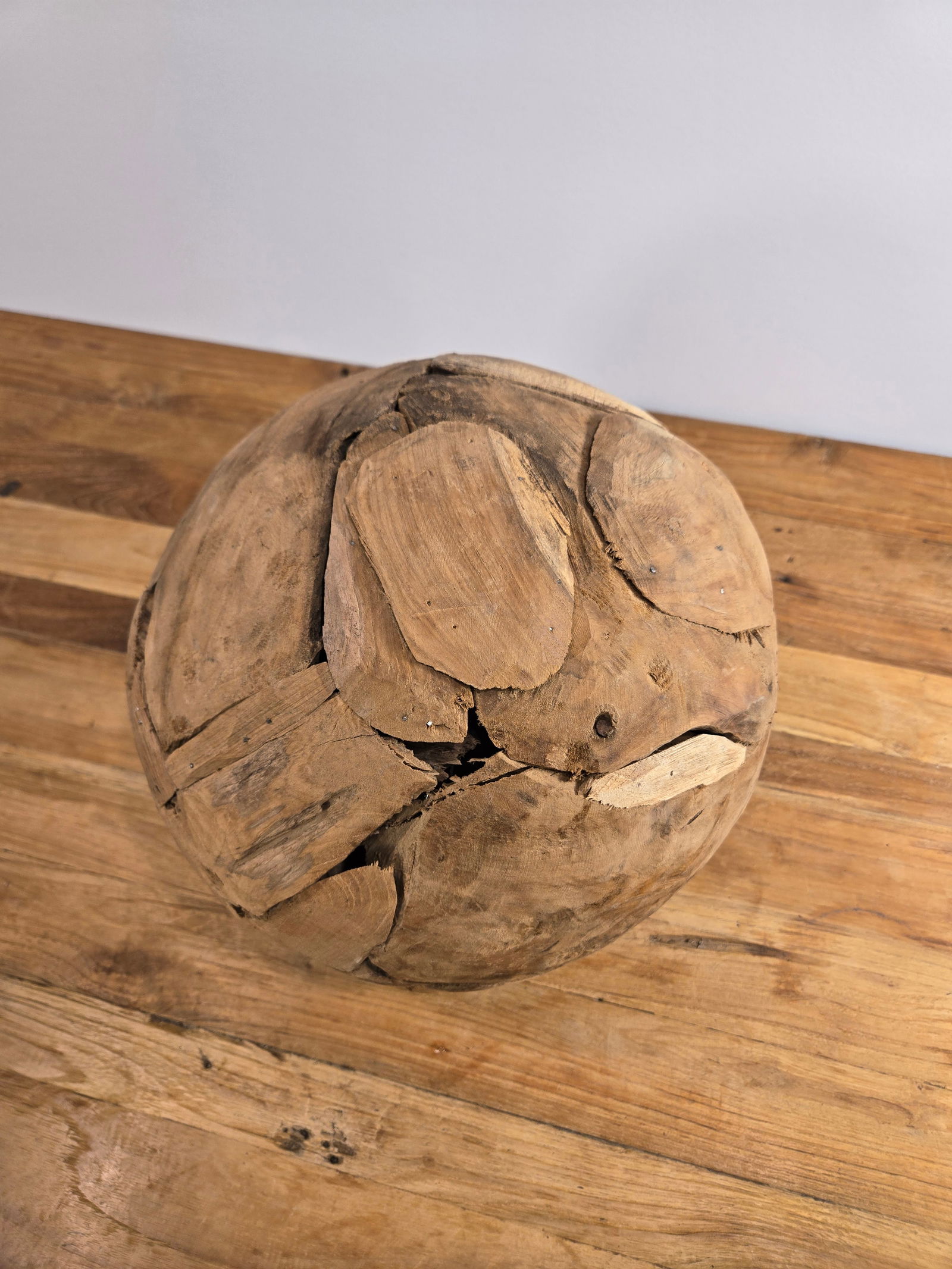 Medium Teak Wood Ball - 2