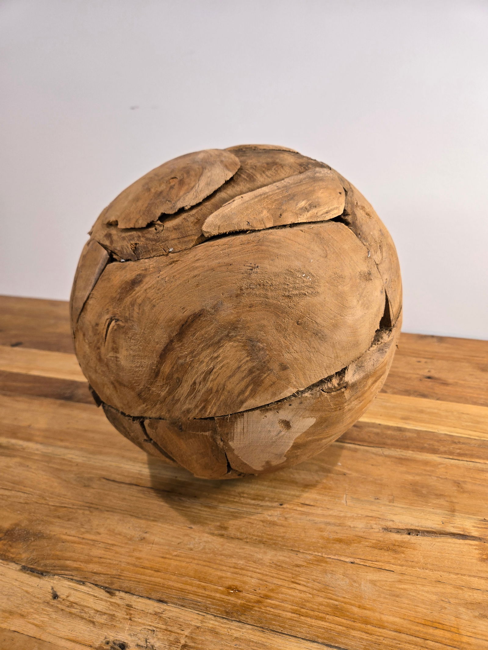 Medium Teak Wood Ball - 3