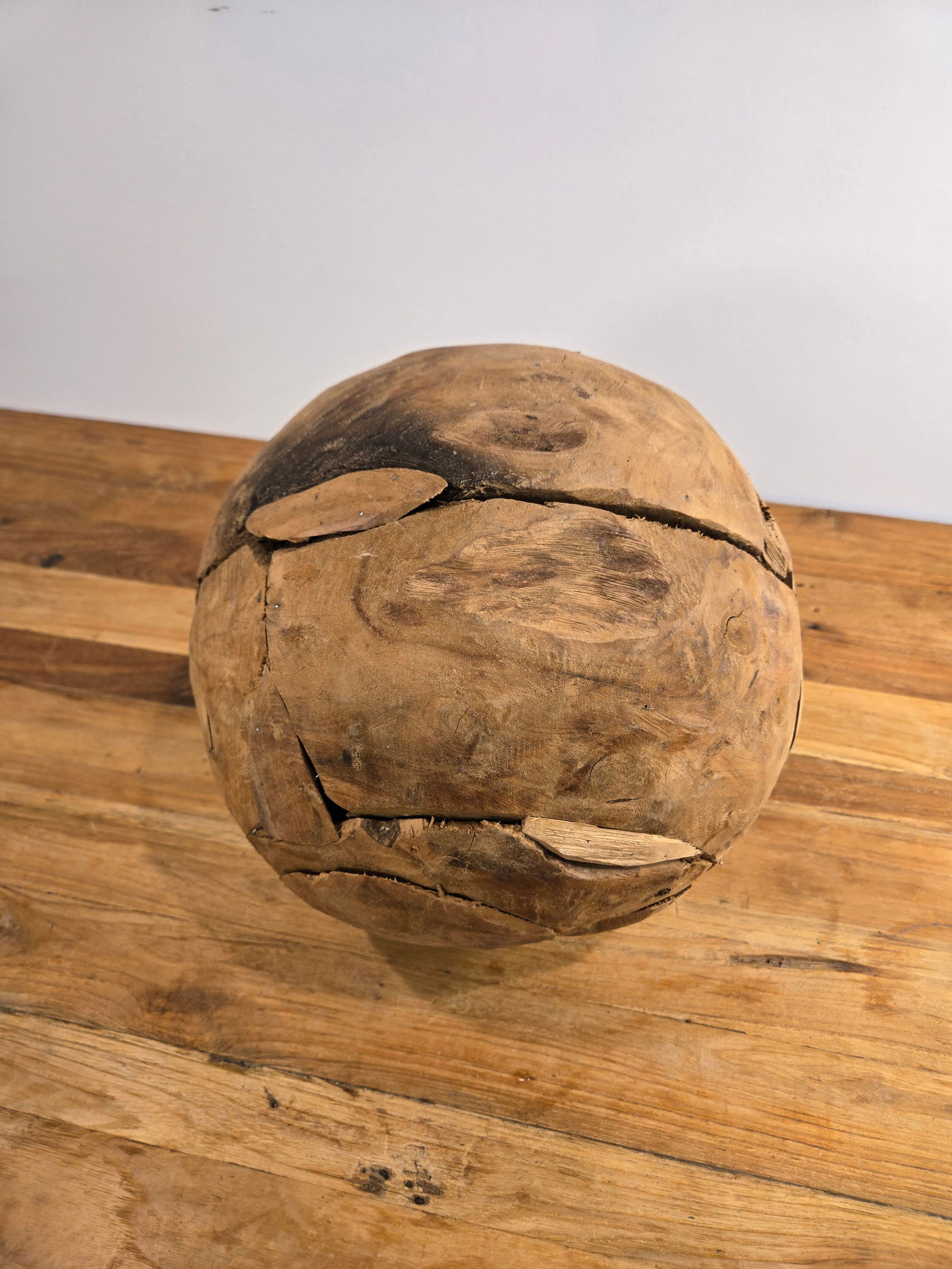 Medium Teak Wood Ball - 5