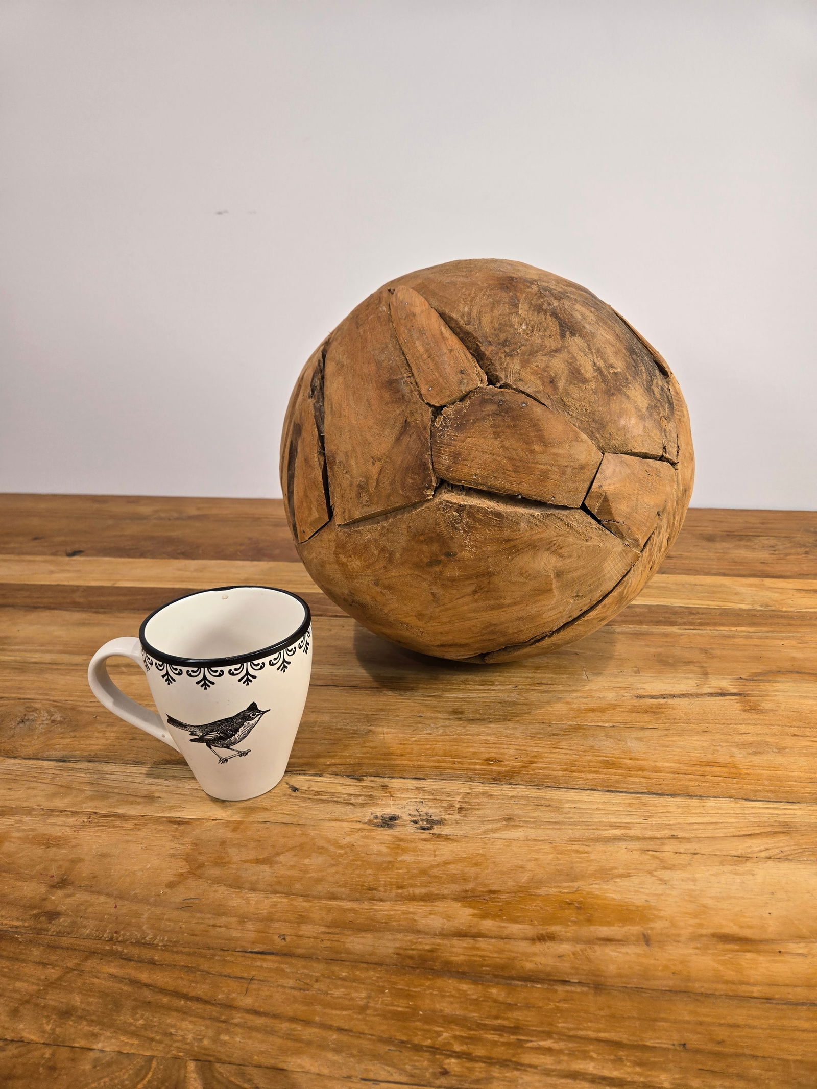 Medium Teak Wood Ball - 6