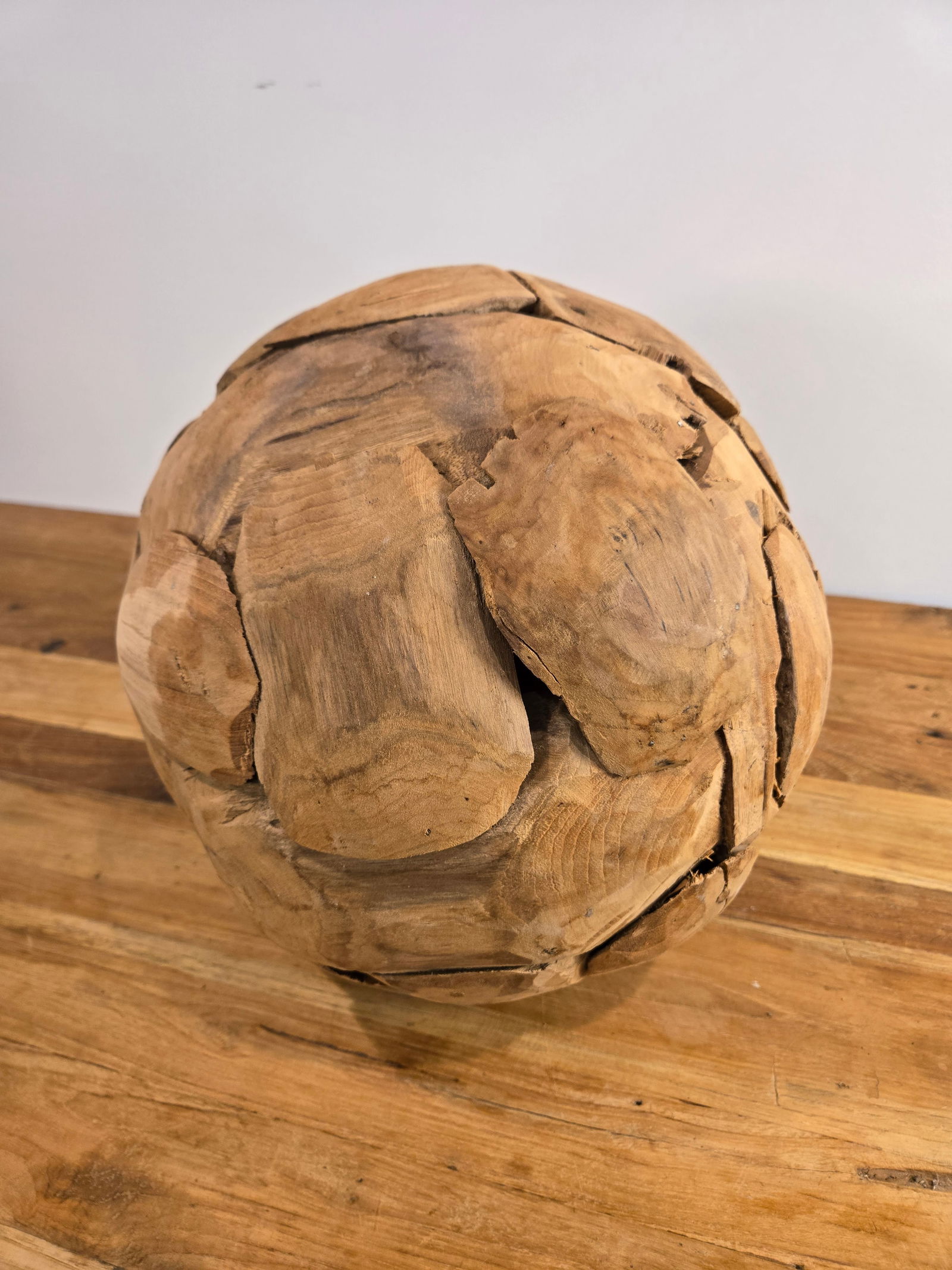 Medium Teak Wood Ball - 2