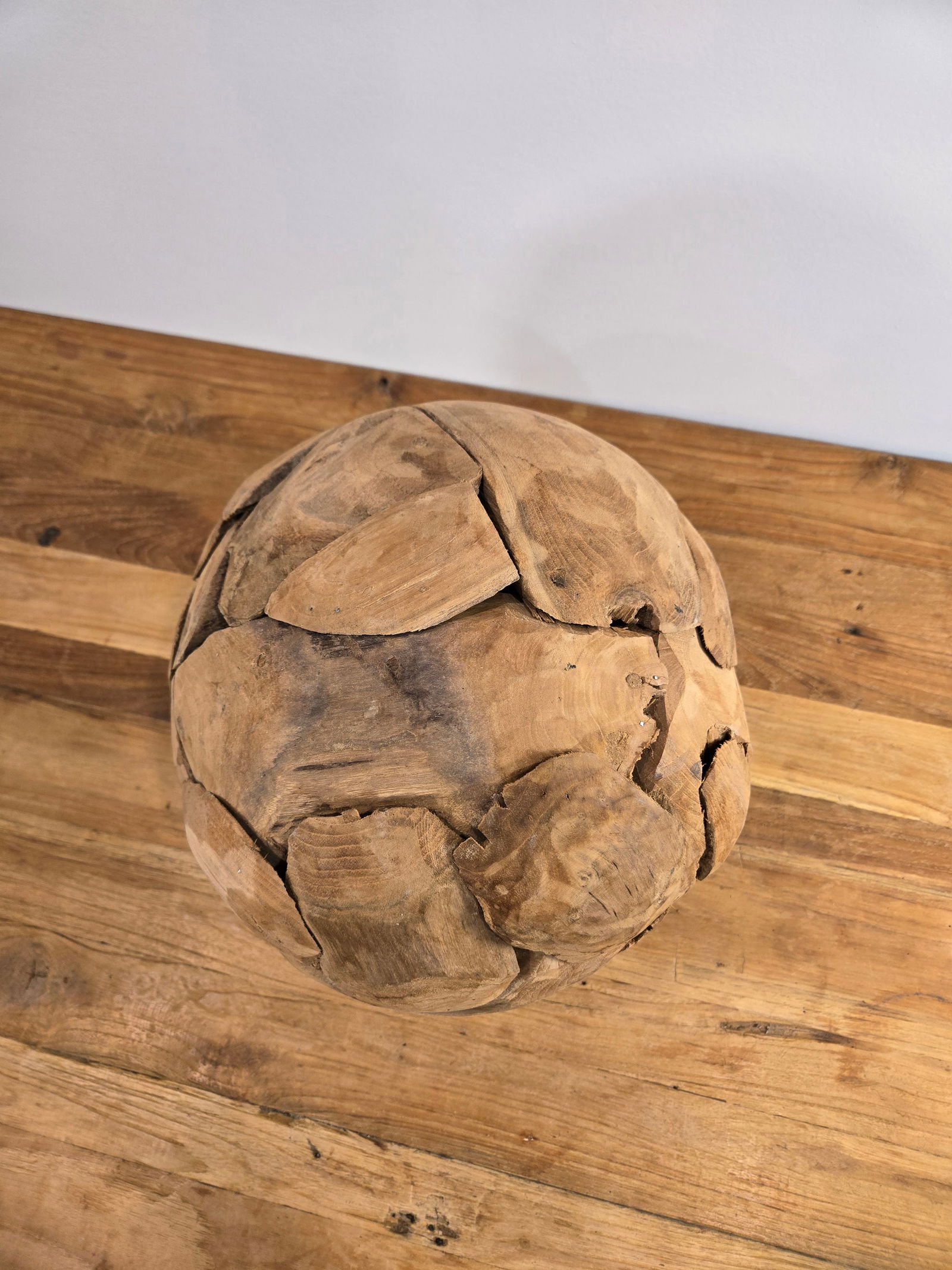 Medium Teak Wood Ball - 3