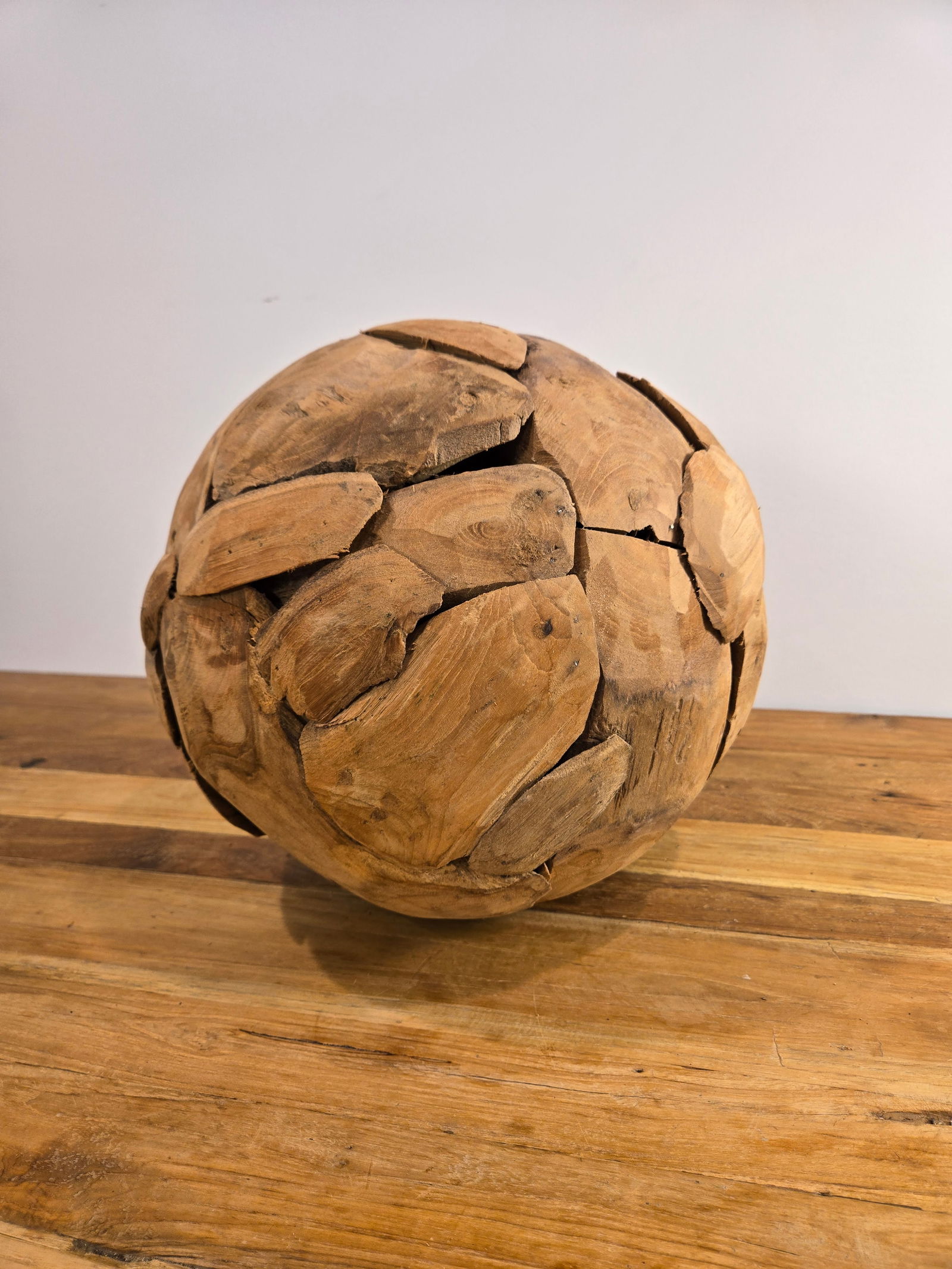 Medium Teak Wood Ball - 4