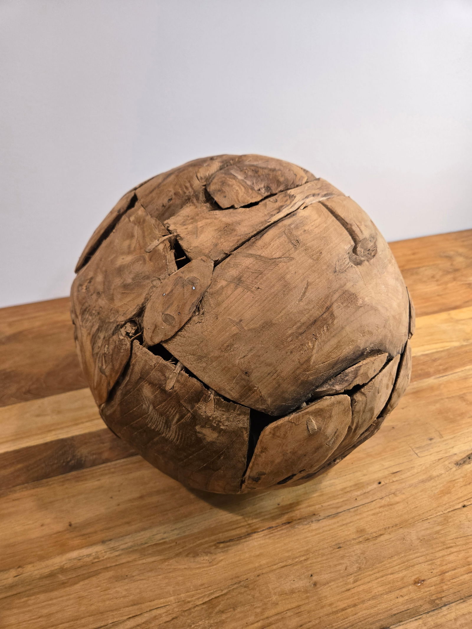 Medium Teak Wood Ball - 2