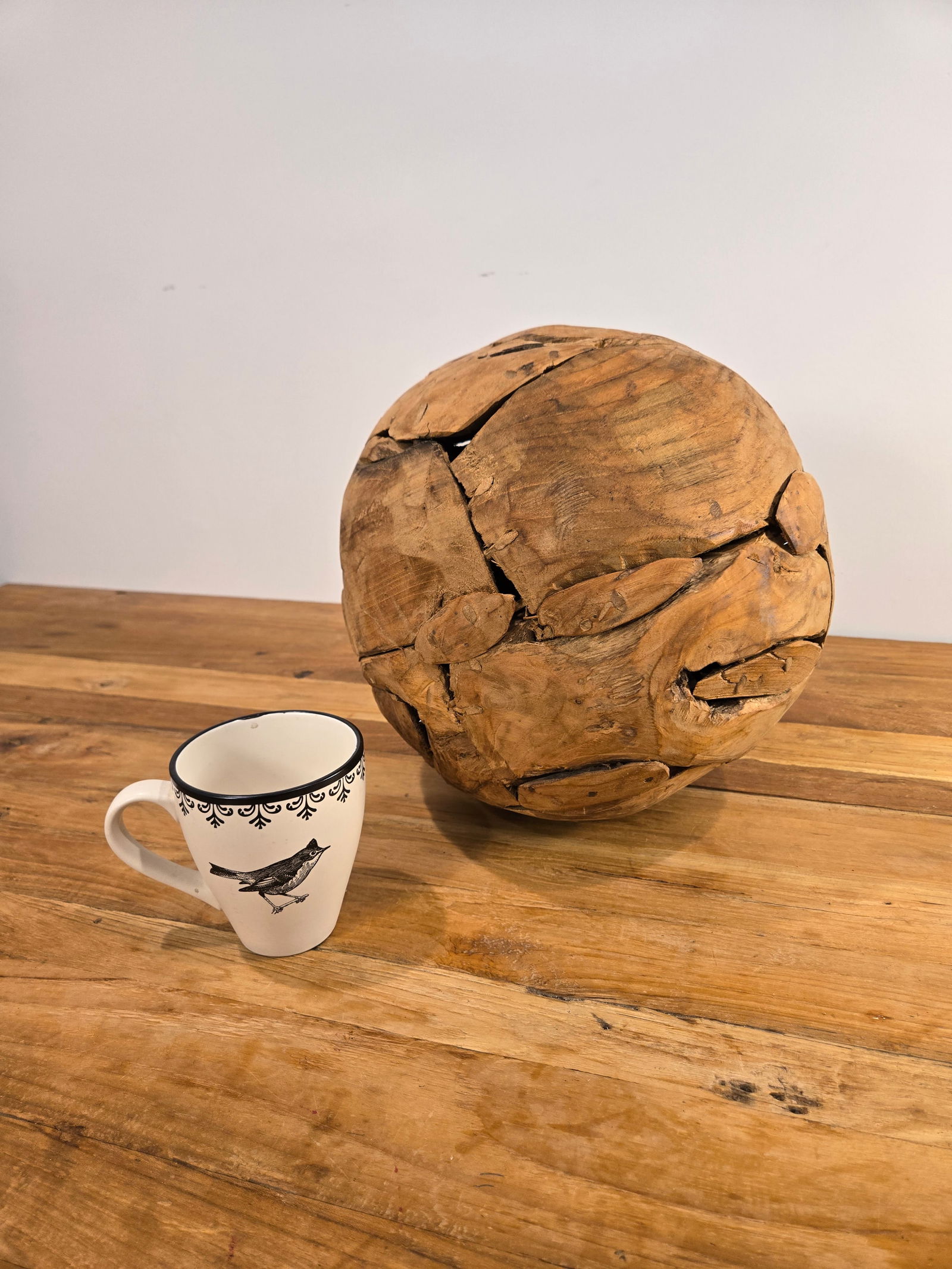 Medium Teak Wood Ball - 4