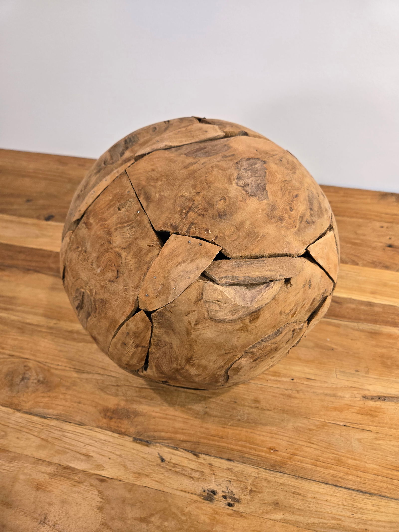 Medium Teak Wood Ball - 2