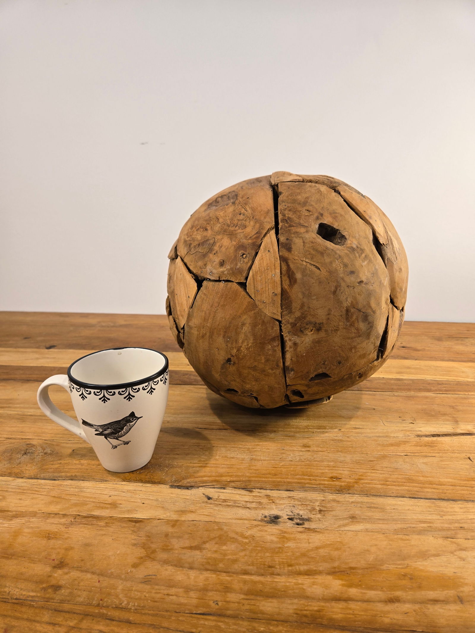 Medium Teak Wood Ball - 4