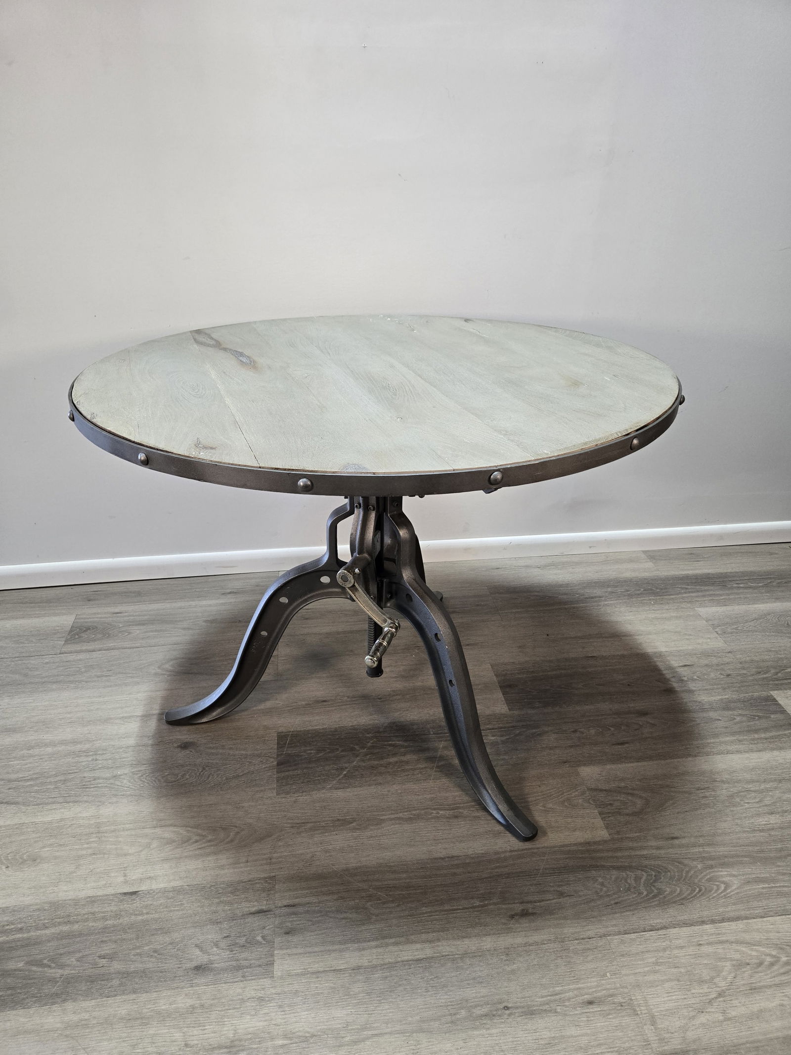 Adjustable Crank Dining Table - Round (1 of 8)
