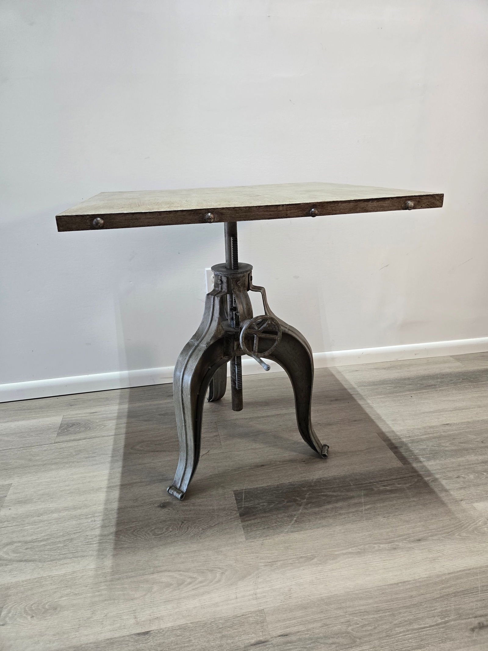 Adjustable Crank Table - Square Top - 2
