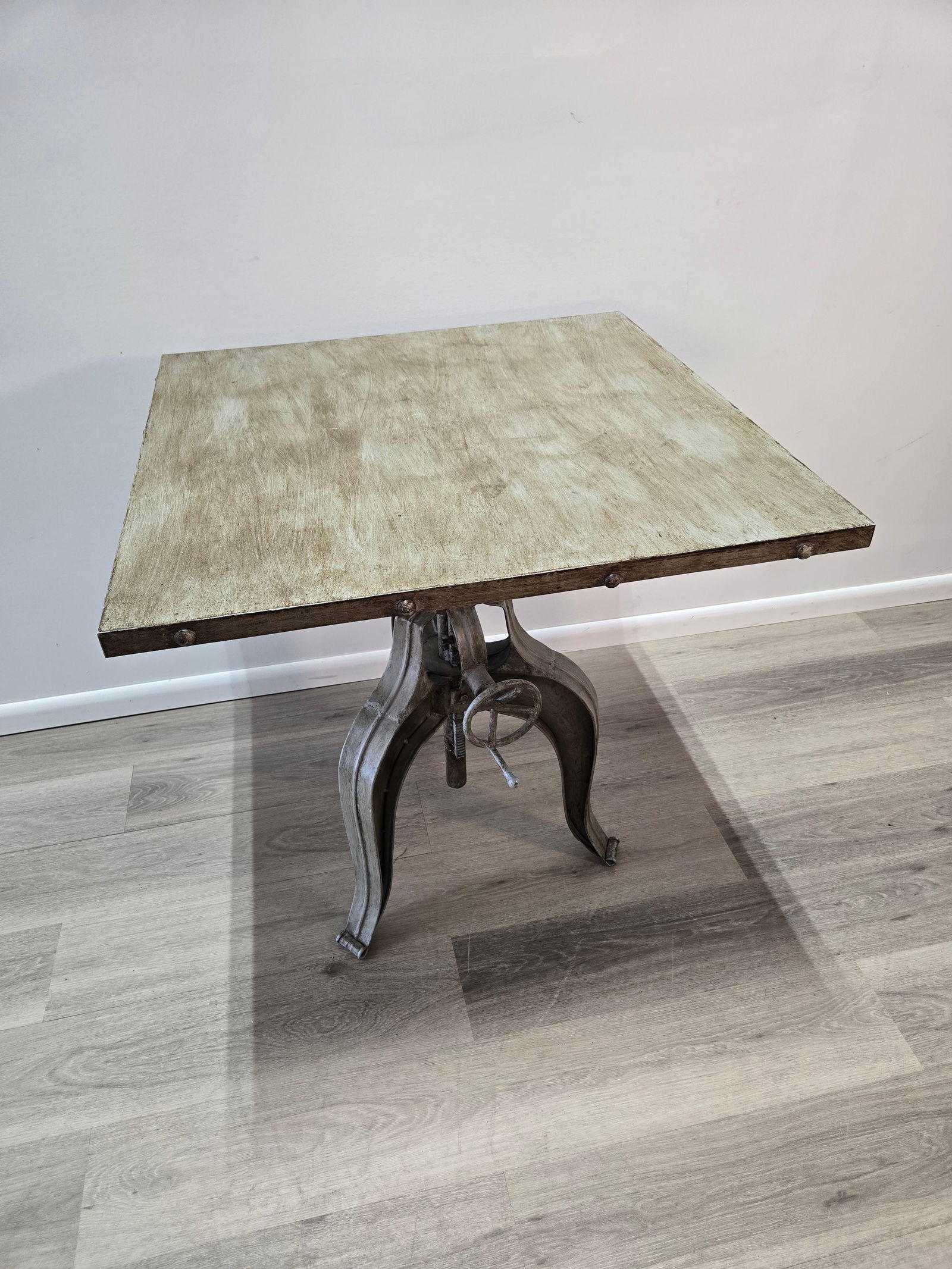 Adjustable Crank Table - Square Top - 3