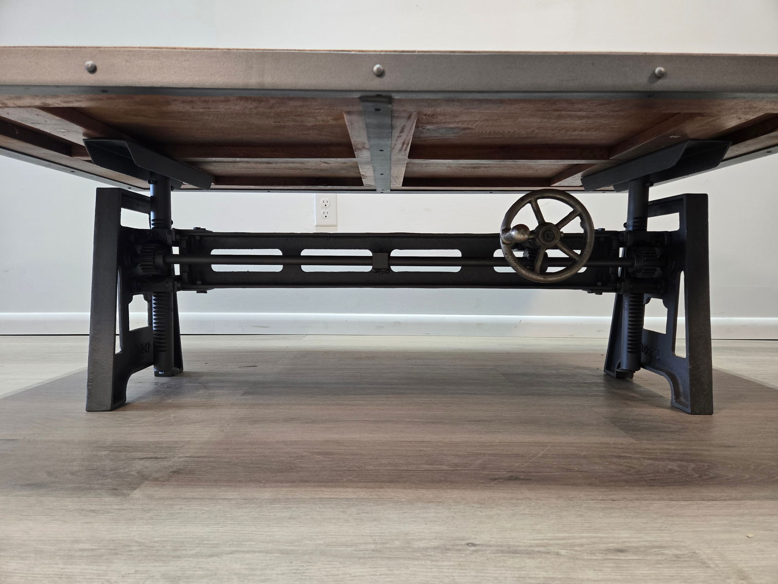 Adjustable Crank Coffee Table - Rectangle - 3