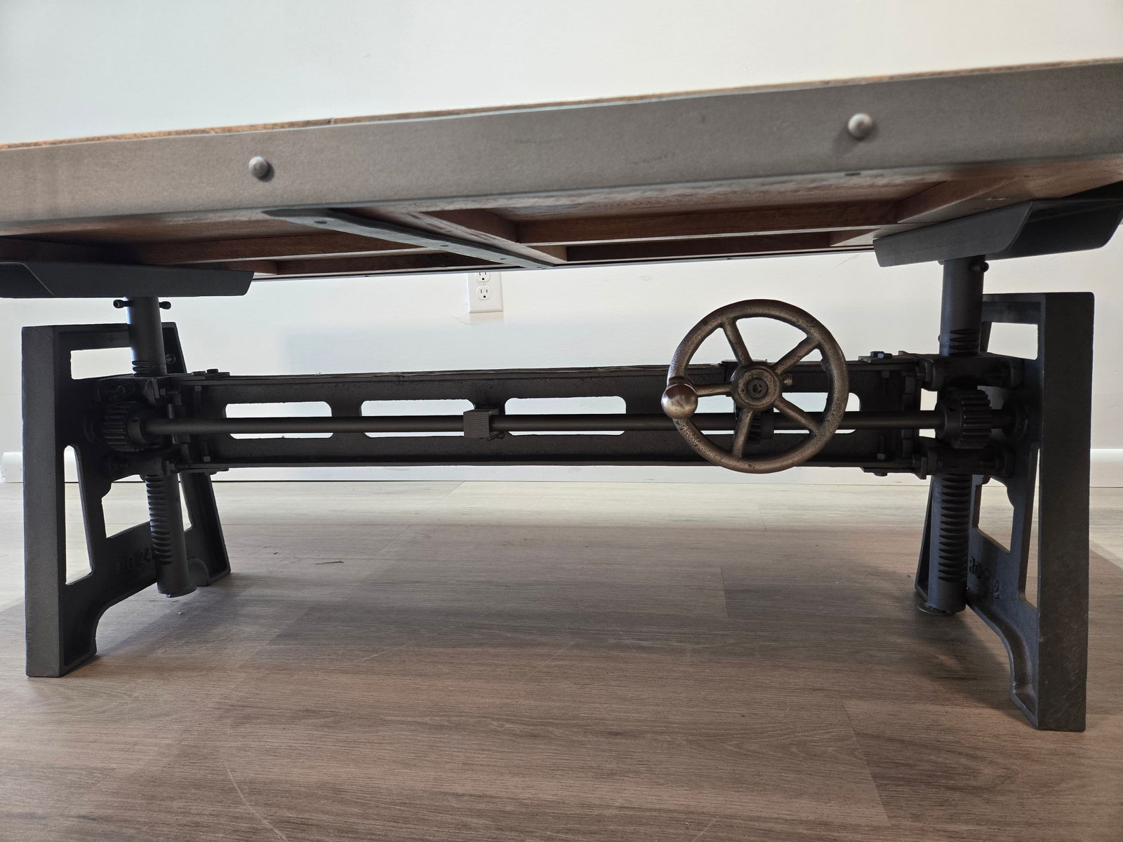 Adjustable Crank Coffee Table - Rectangle - 4