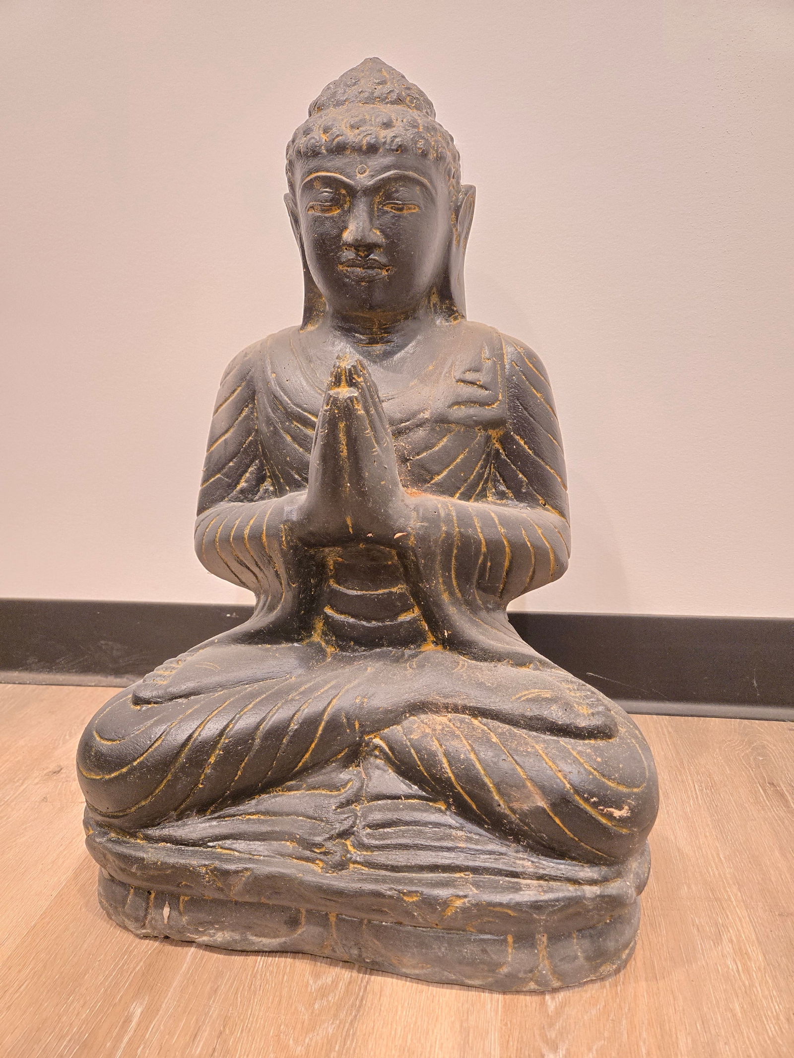 Casted Lava Stone Buddha - 2