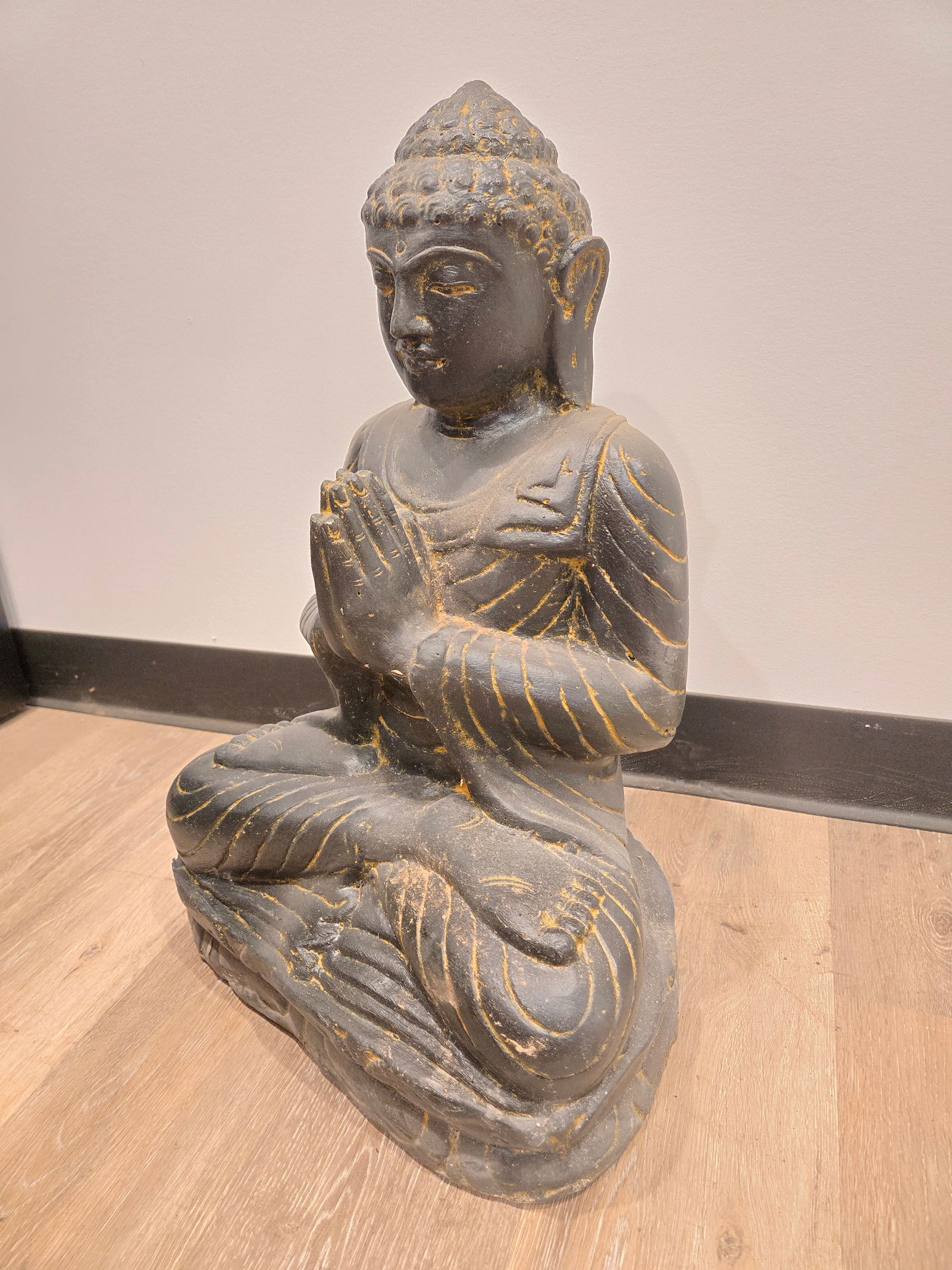 Casted Lava Stone Buddha - 7