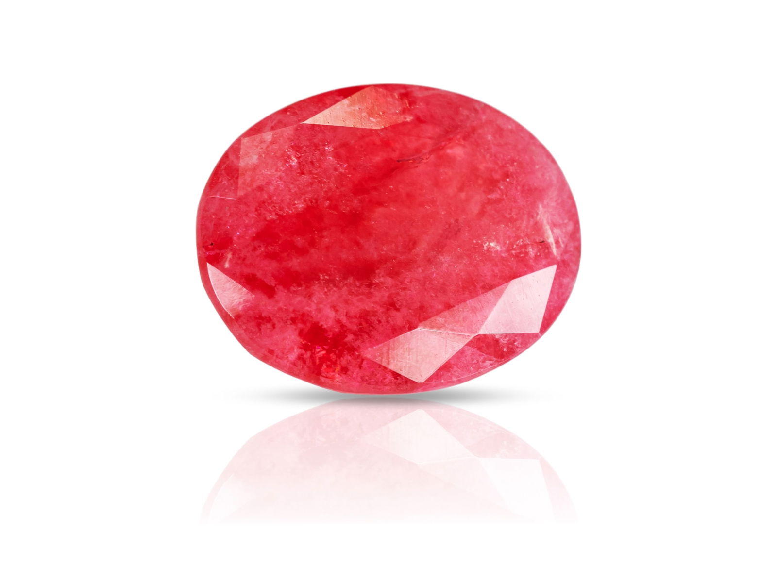 Faceted Tugtupite, 2.97 Carats, Ilimaussaq, Greenland: Faceted Tugtupite, 2.97 Carats, Ilimaussaq, GreenlandVery rare, faceted tugtupite of 2.97 carats, measuring 11.52 x 9.22 x 5.28 mm, from Ilimaussaq, Greenland. Tugtupite fluoresces very strongly; the