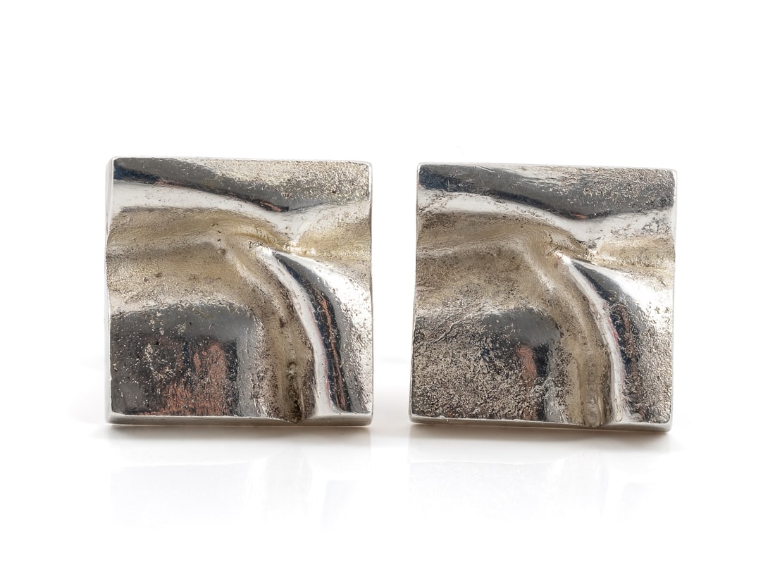 Lapponia Björn Weckström cufflinks made of 925 silver from 1971 (1 of 3)