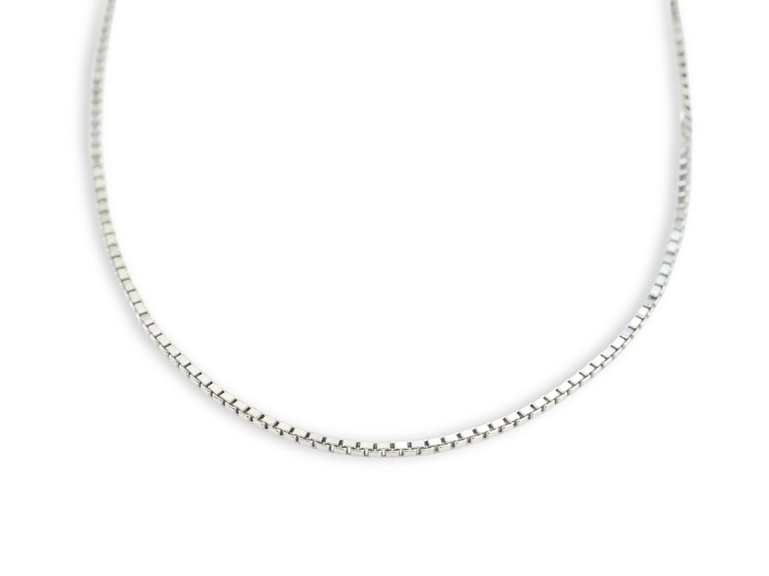 Venetian necklace chain in 585 white gold (1 of 4)