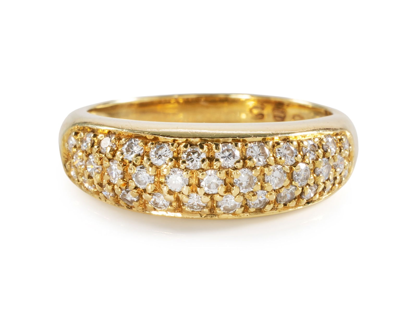 Brilliant band ring in 585 yellow gold (1 of 4)