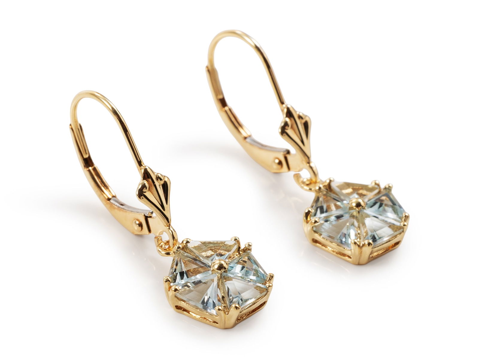 Gemstone Earrings in 14k Yellow Gold (585) (1 of 5)