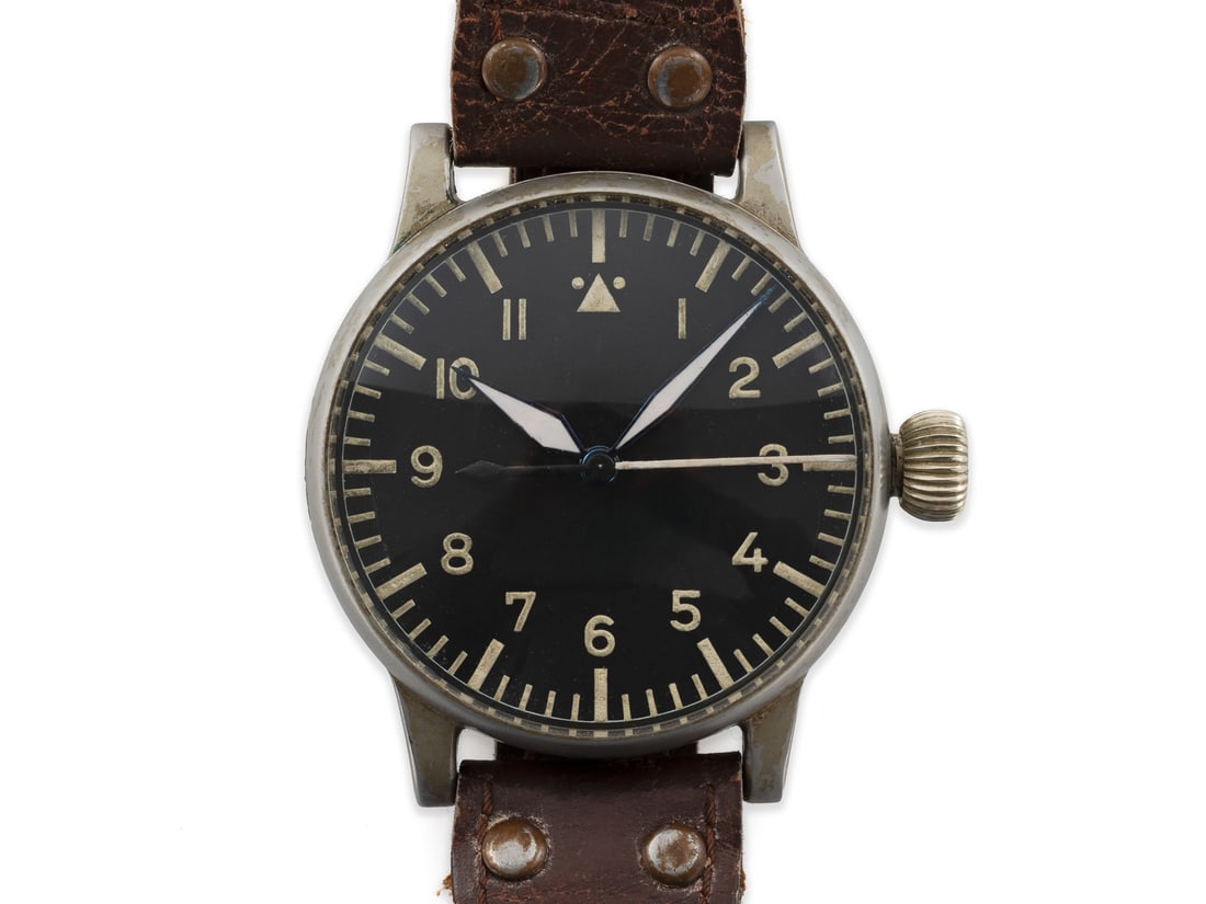 Rare pilot's wristwatch, Lange & Söhne, Glashütte, circa 1940 (1 of 6)