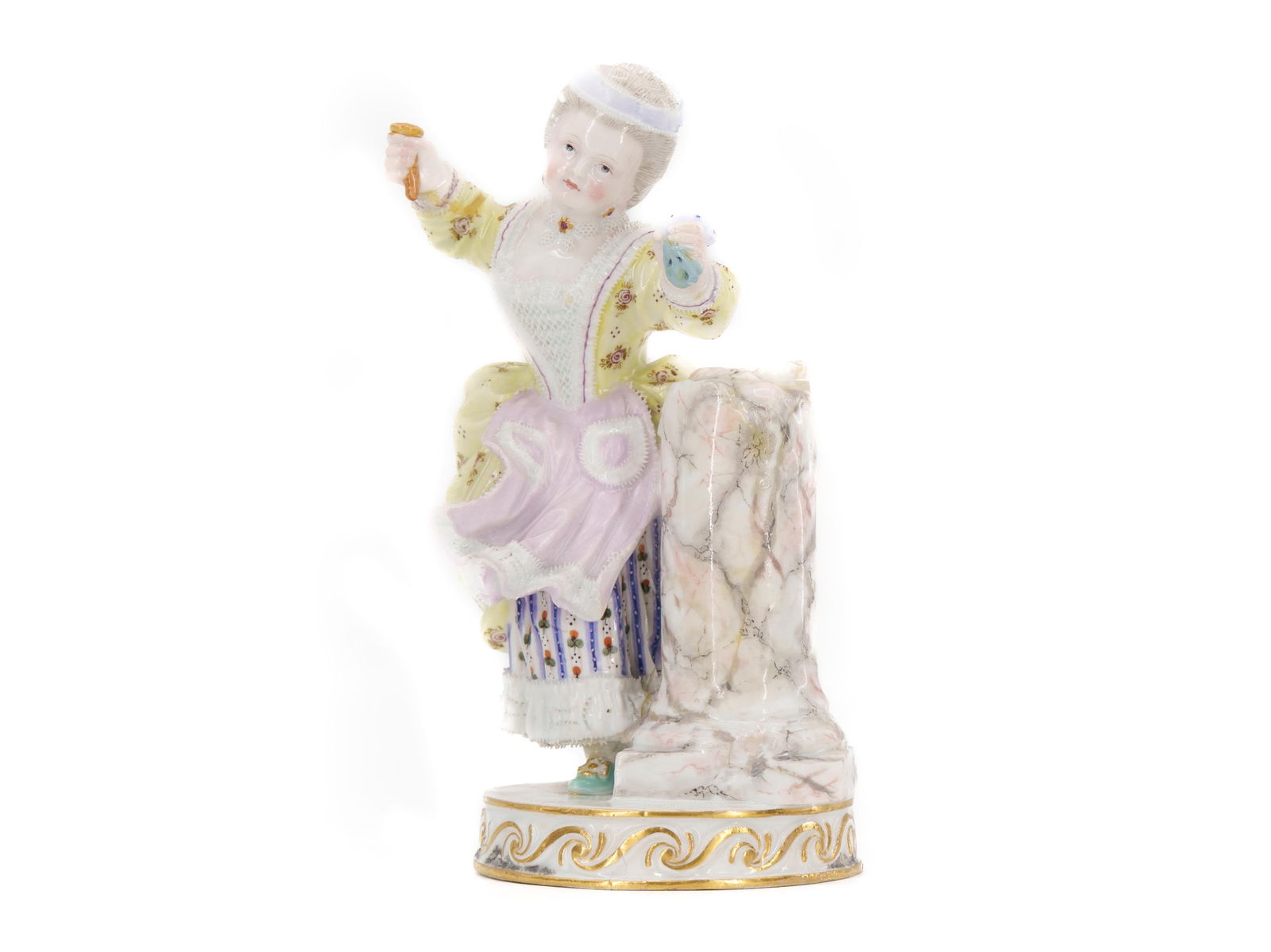 Christian Gottfried Jüchtzer (1752-1812), Meissen figurine "Girl with doll" (1 of 4)