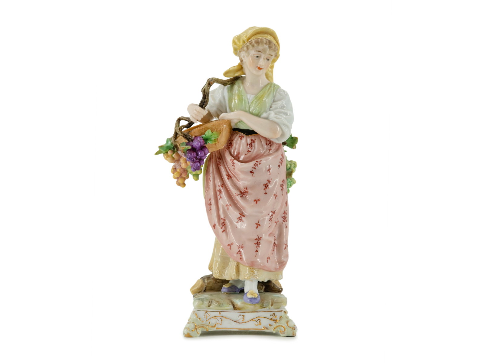 Passau porcelain figurine, ‘Grape Harvest’ (1 of 5)