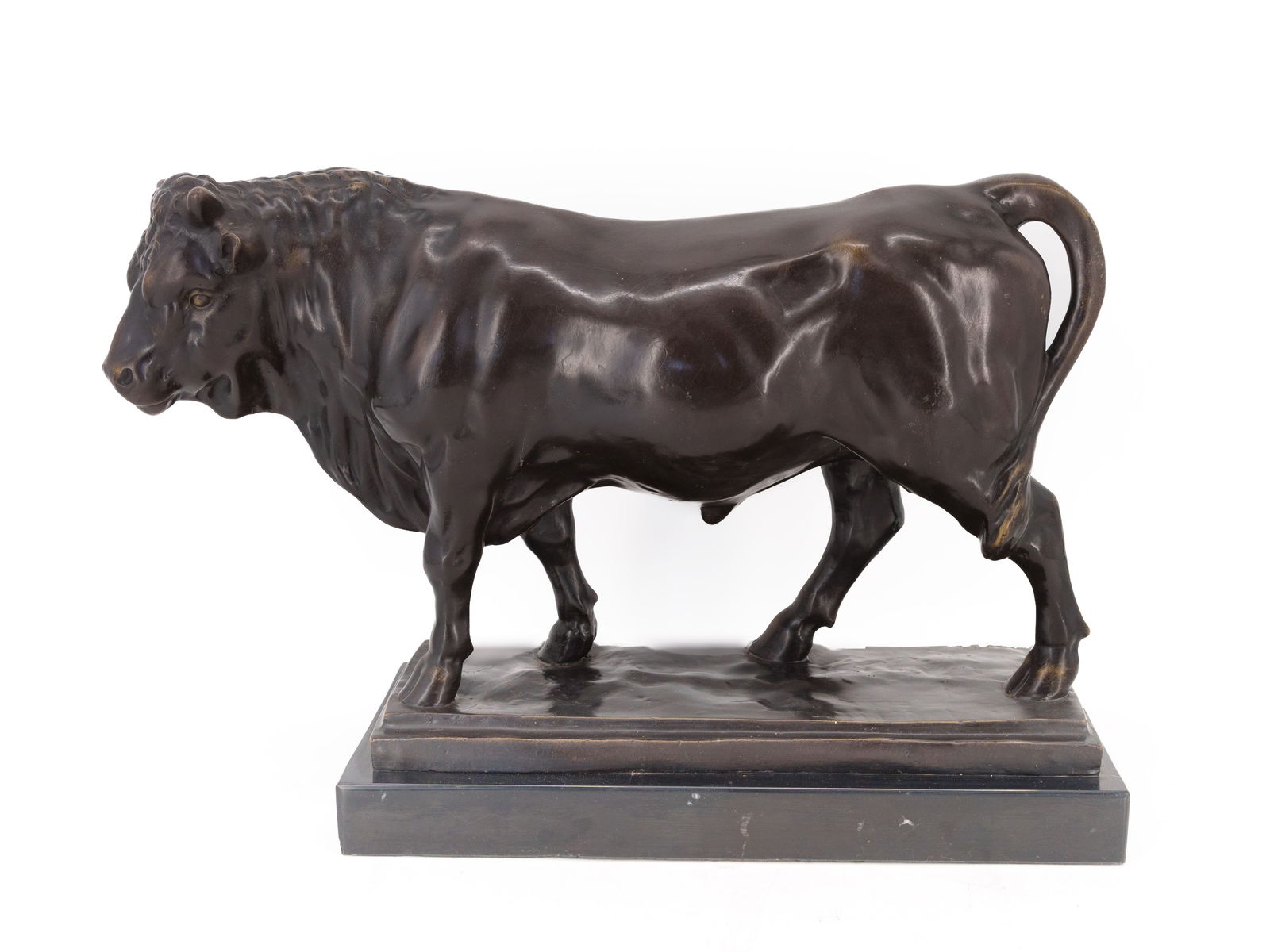 Antoine-Louis Barye (1796-1875), Bronze Figure "Standing Bull" (1 of 5)