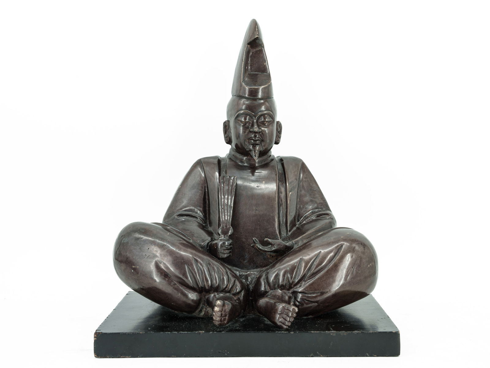 Minamoto no Yoritomo, Seated Figure - Bronze Sculpture, likely Japan (1 of 4)