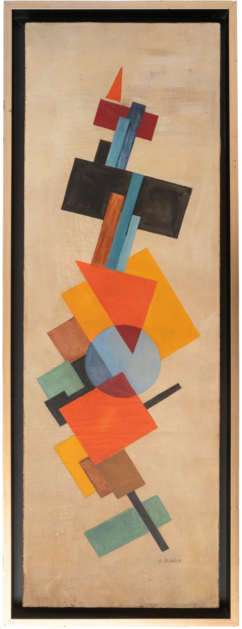 Oscar Troneck (1950), Abstract Composition in the Suprematist Style (1 of 3)