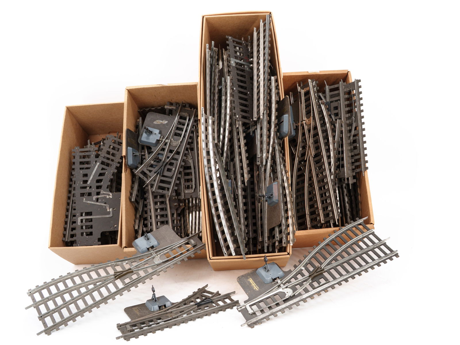 Extensive collection of Fleischmann track material, gauge 0, Germany, circa 1950/60 (1 of 2)