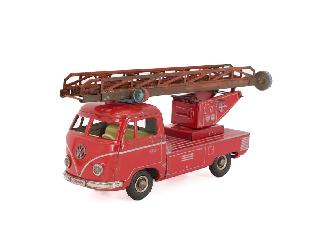 Large Tippco fire brigade ladder wagon, VW Bulli, Nuremberg, circa 1955 (1 of 4)