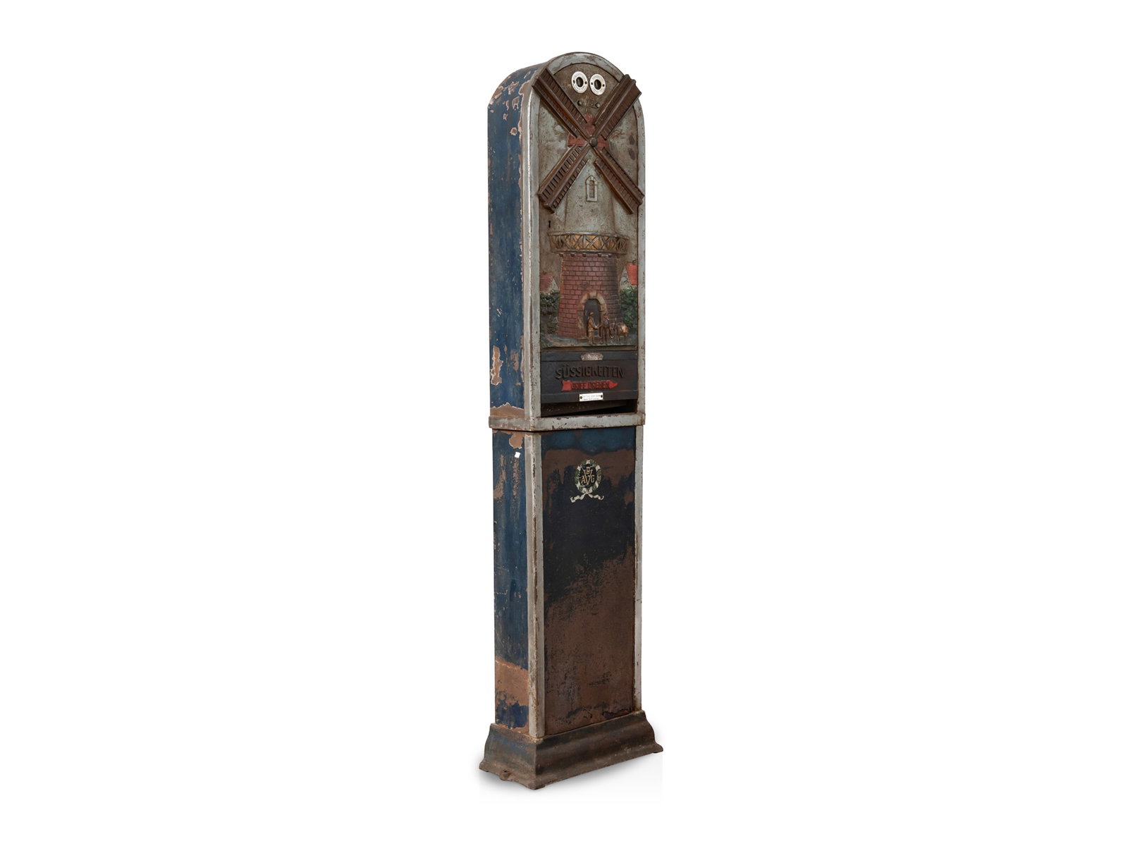Windmill, sweet vending machine, coin-operated machine, Dresden, c. 1910 (1 of 9)