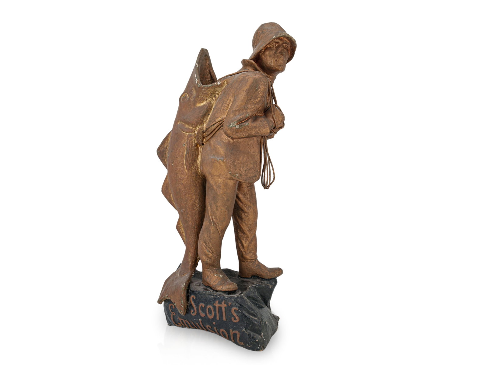 Large-scale promotional figurine for Scotts Emulsion cod liver oil, c. 1930 (2) (1 of 4)