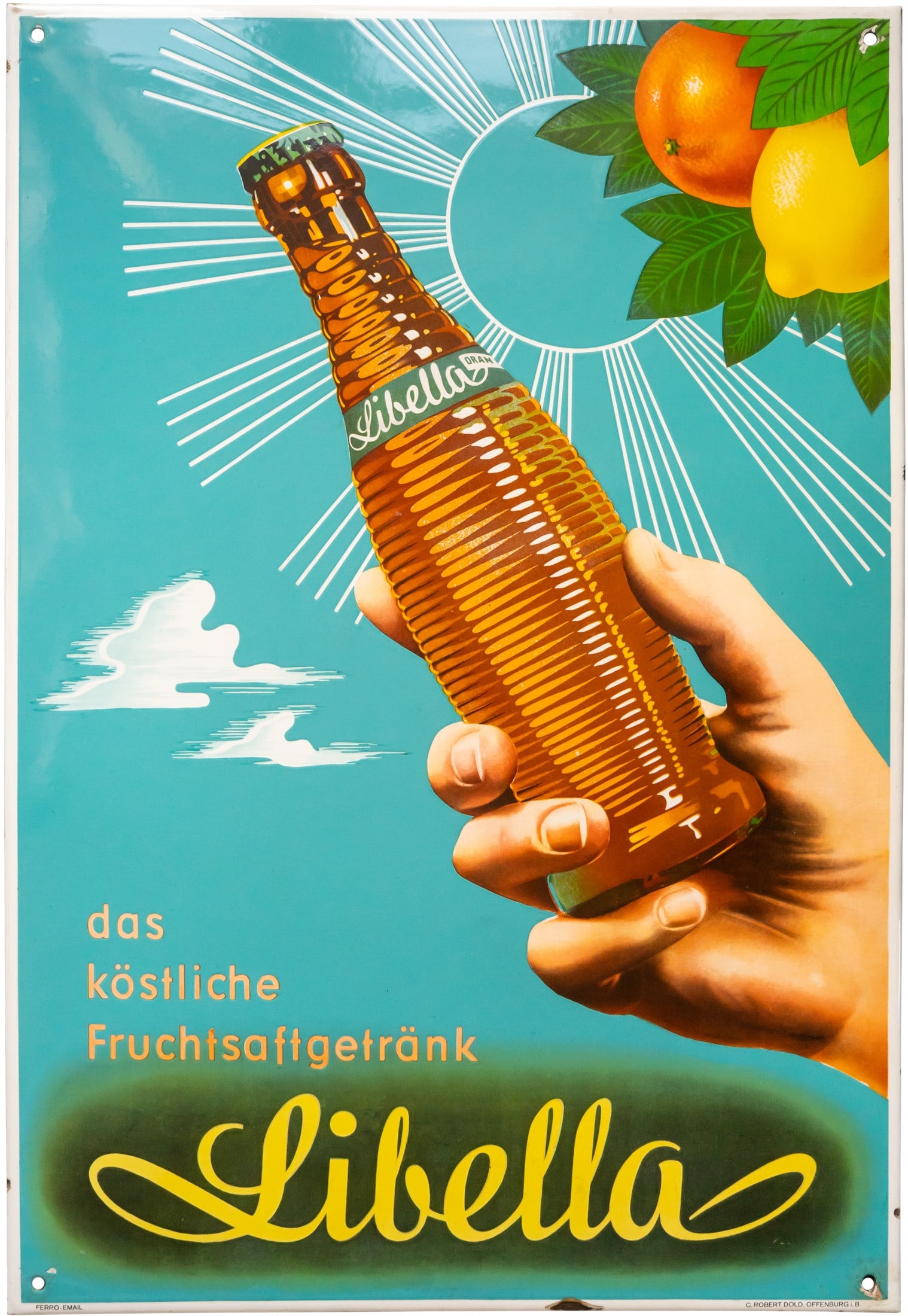 Libella enamel sign, a dream of shine and colour! Eppelheim, c. 1950 (1) (1 of 7)
