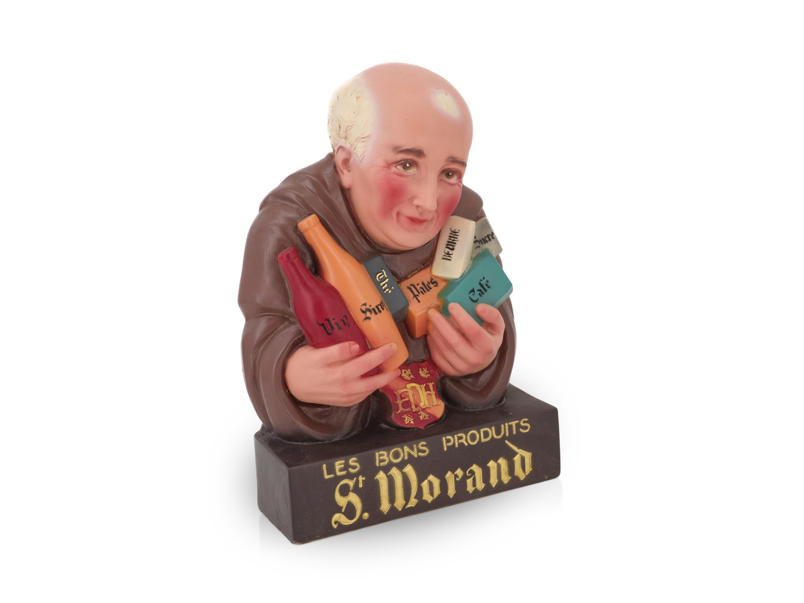 St. Morand advertising figurine, in dream condition! France, circa 1930 (1+): St. Morand advertising figurine, in dream condition! France, circa 1930 (1+)St. Morand advertising figurine, originally coloured, in almost perfect condition. The figurine is still in its original pac