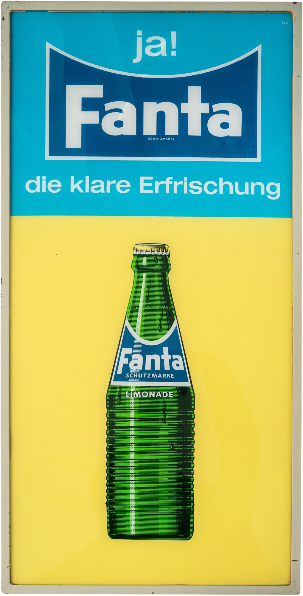 Fanta advertising sign, yes! The refreshing drink, circa 1960 (1) (1 of 3)