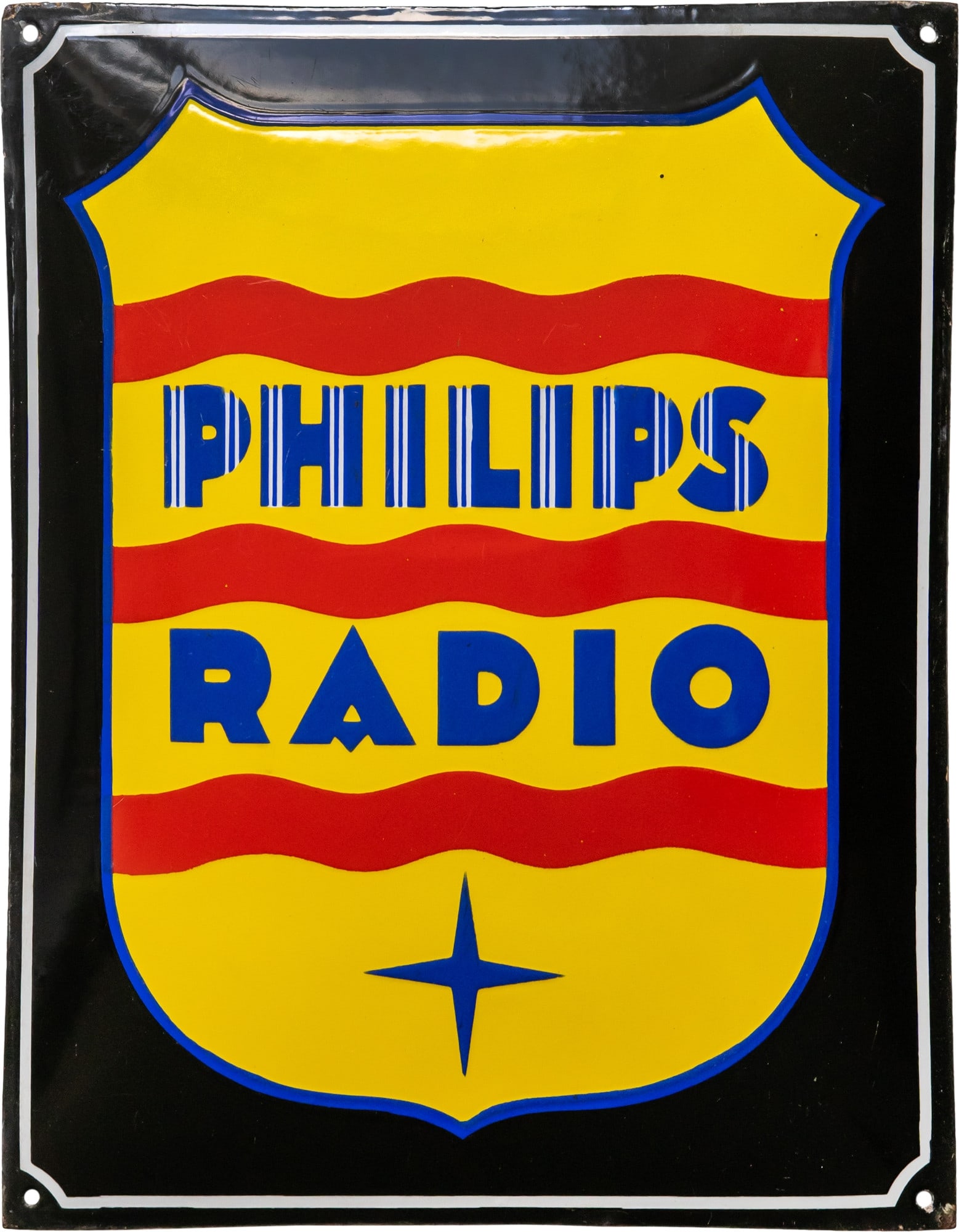 Philips Radio Enamel Sign, circa 1930 (1) (1 of 7)