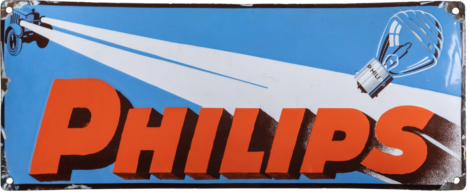 Philips enamel sign, Austria, circa 1920 (2+) (1 of 7)
