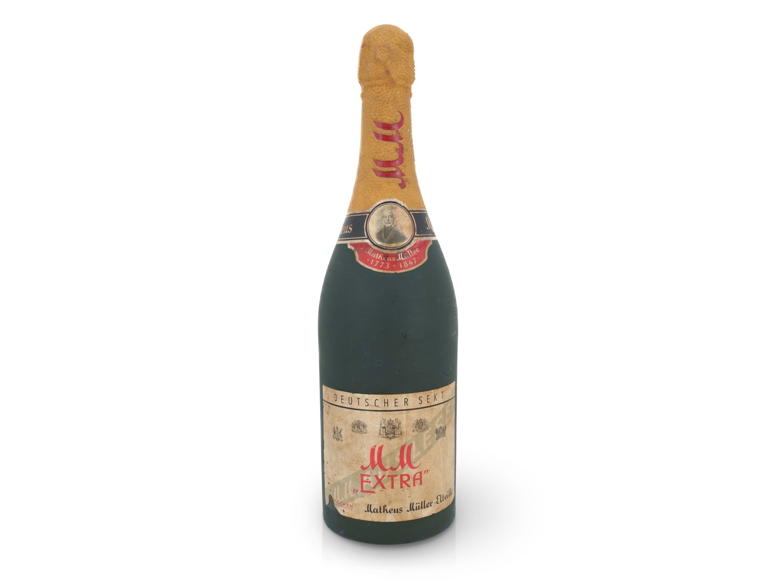 Large promotional bottle for Matheus Müller sparkling wine, large format, XXL, Eltville, circa 1930 (1 of 4)