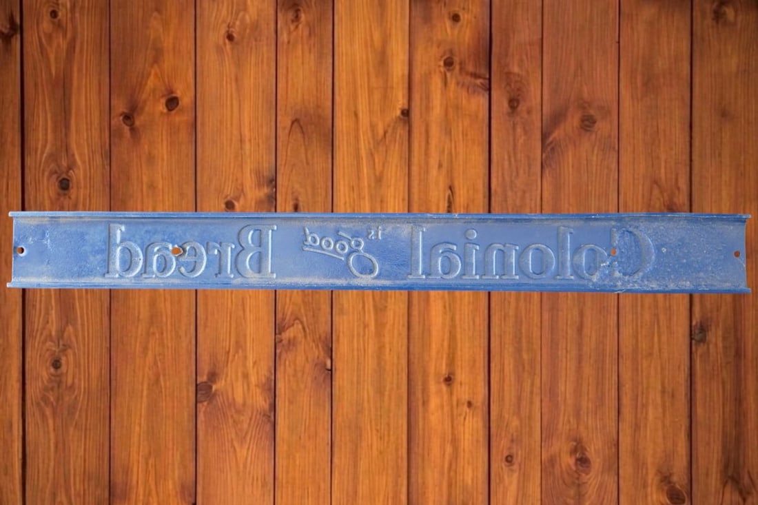 Vintage Colonial Bread Door Push - 2