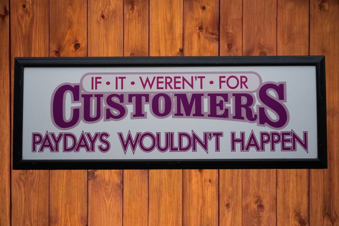 Framed Customer Service Motivation Sign (1 of 4)