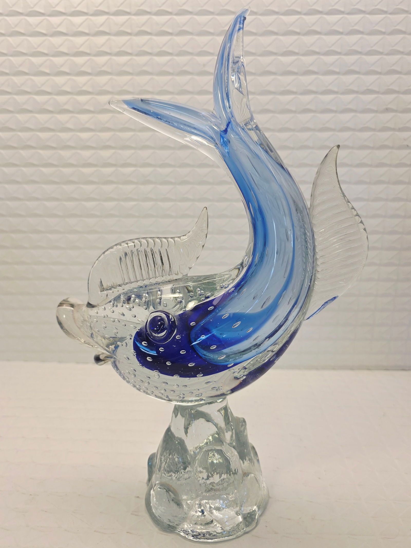vintage heavy Murano glass fish statue (1 of 7)