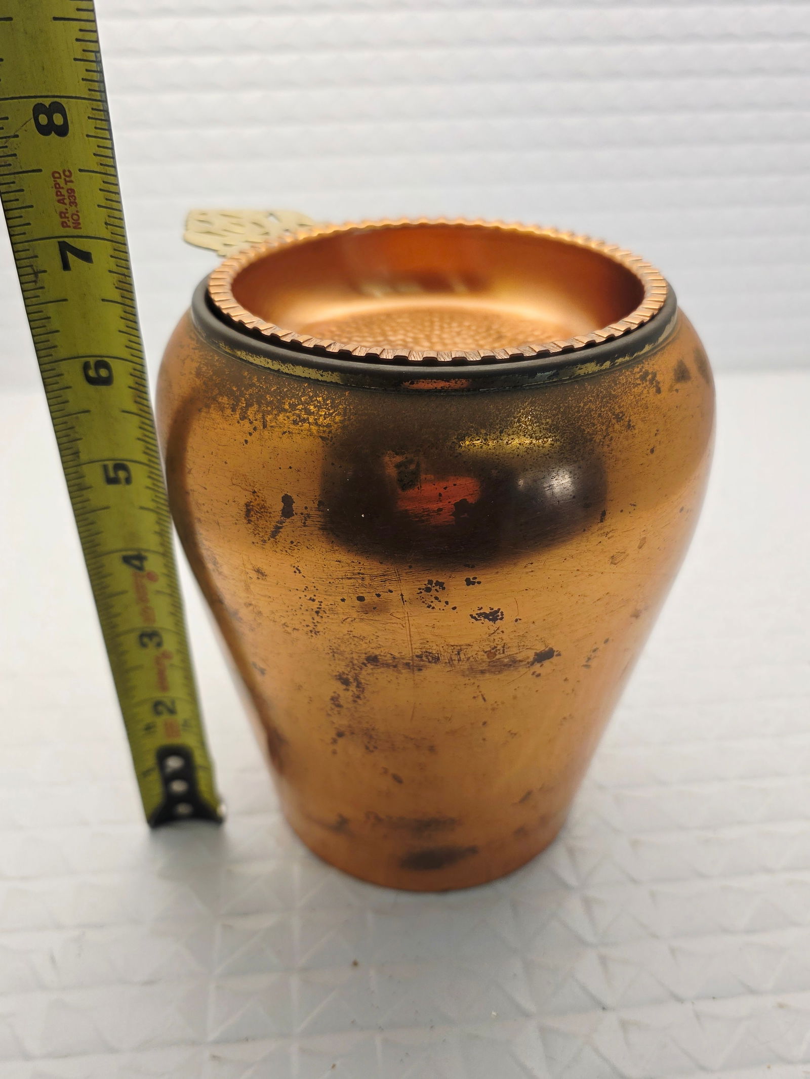 Vintage copper vase - 10