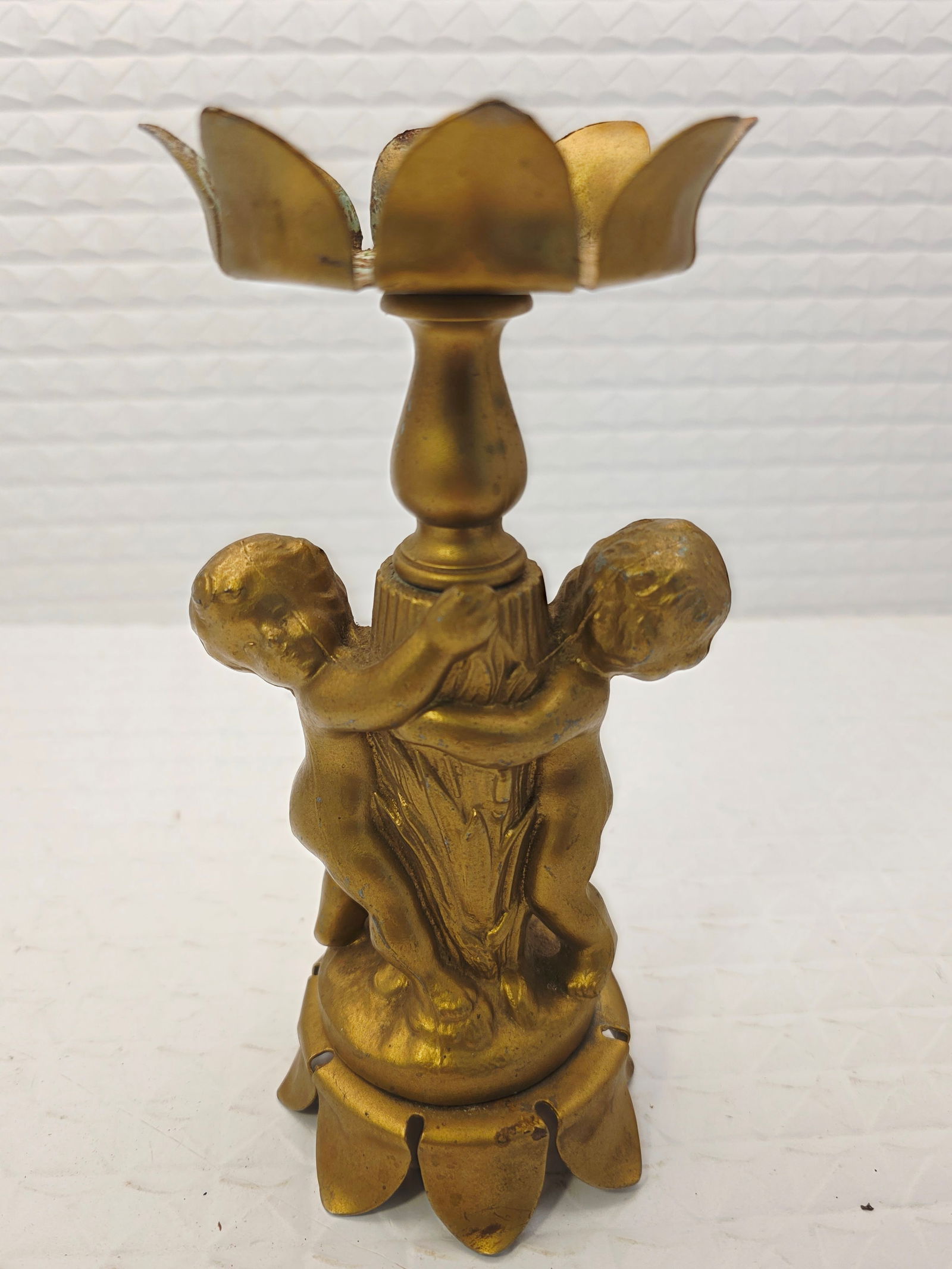 vintage Italian Florentine brass candle holder (1 of 6)