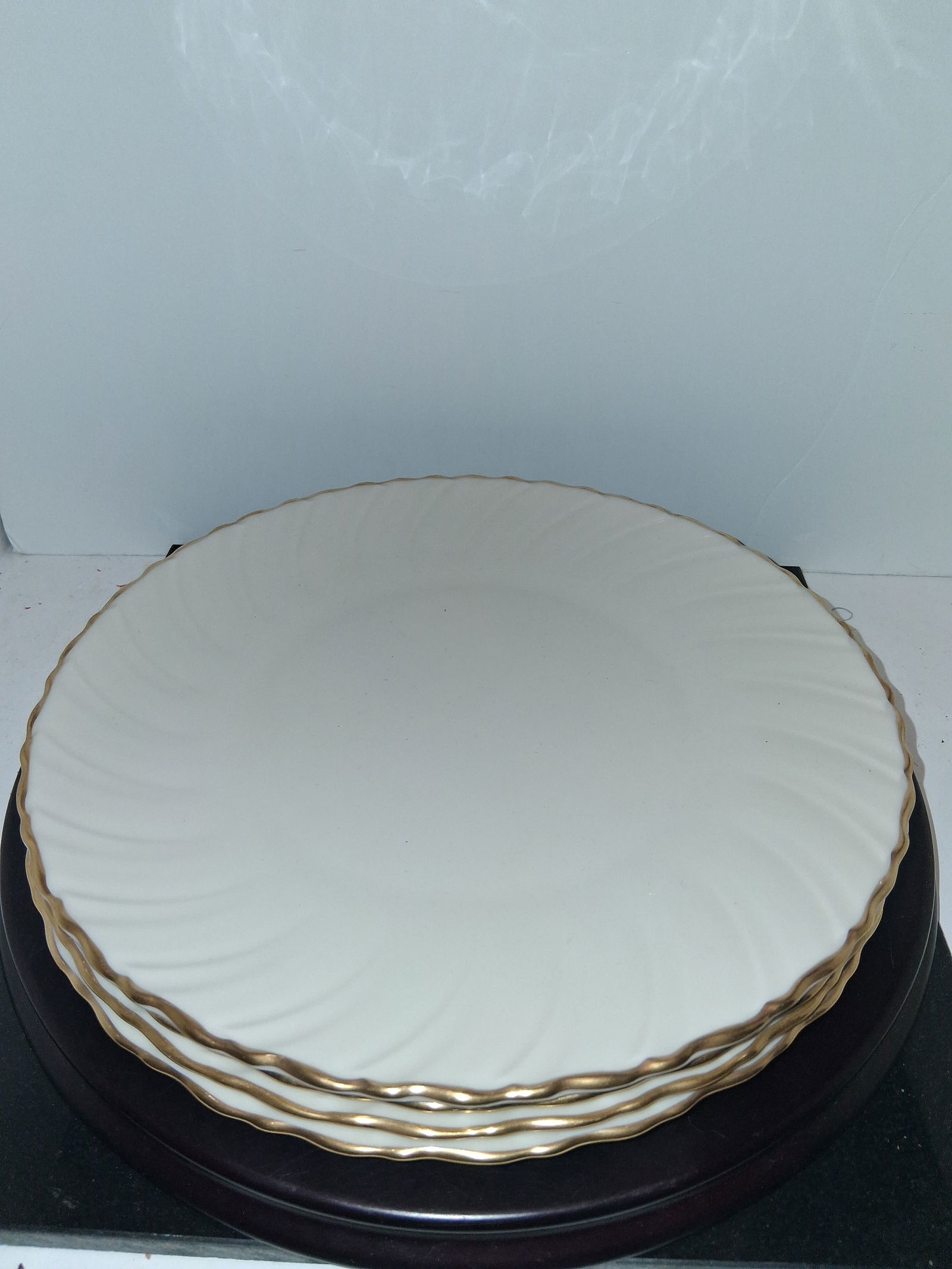 Set of 4 Vintage lenox fine bone china dinner plates (1 of 5)