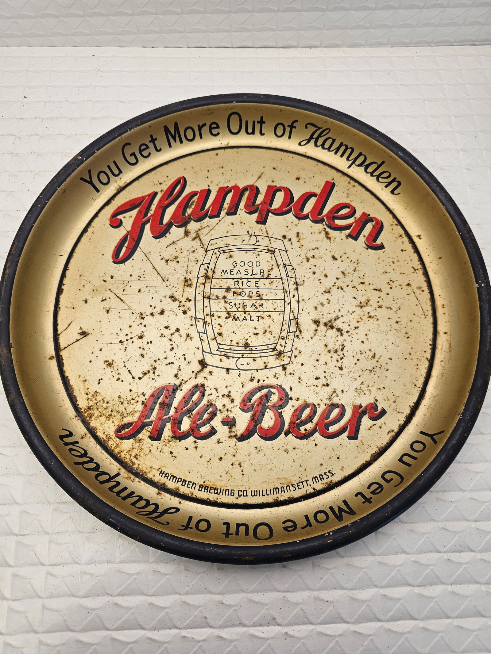Hampden Ale-Beer metal serving tray (1 of 7)