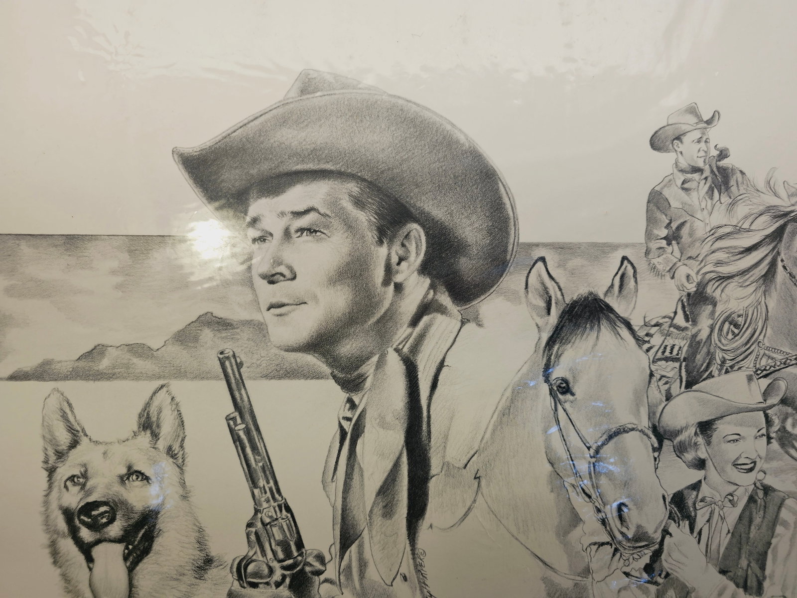 Betty Harper Roy Rogers sketch print (1 of 6)