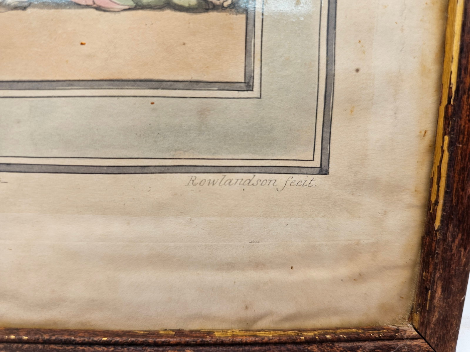 hand-colored etching titled "The Public Breakfast" - 5