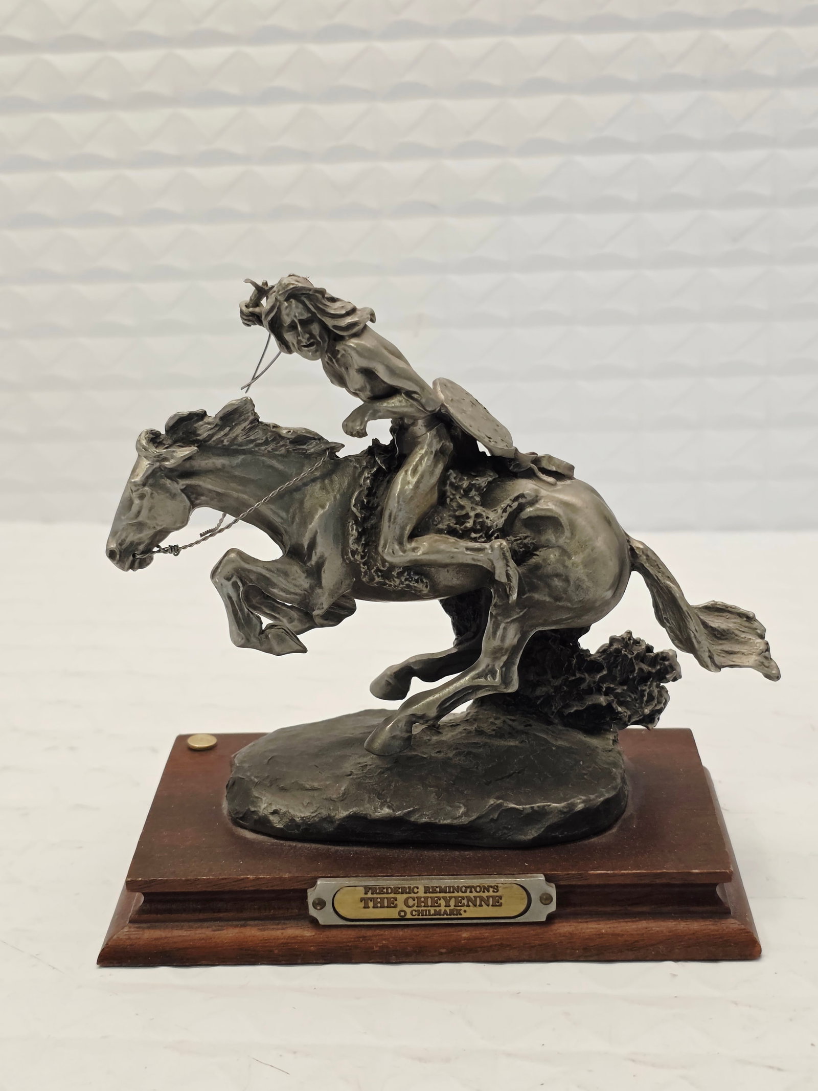 Pewter "The Cheyenne," by Frederic Remington (1 of 7)