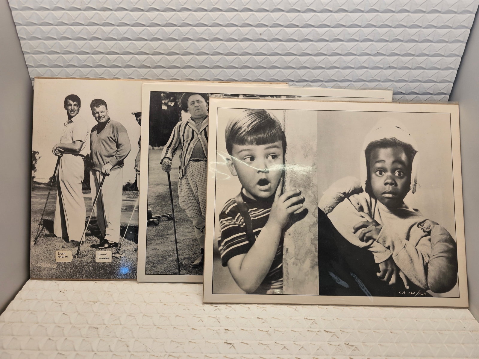 Collection of rare photographs with stars from the 1940s-50s: rare photograph captures a lineup from the 1953 movie "The Caddy," a golf comedy starring Dean Martin and Jerry Lewis. The photo features actors Dean Martin and Jerry Lewis alongside professional golf
